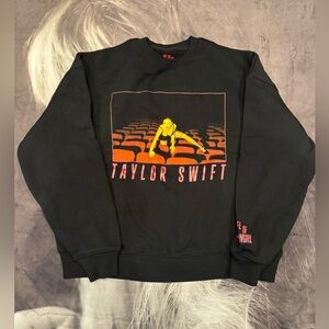 TAYLOR SWIFT- TLOAS: IT'S FRIGHTENING BLACK CREWNECK SWEATSHIRT.